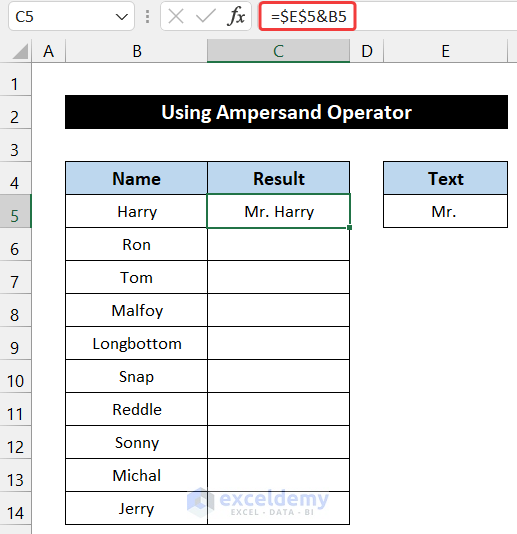 Using Ampersand Operator to Add Text to Cell Without Deleting
