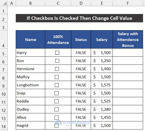If Checkbox Is Checked Then Change Cell Value
