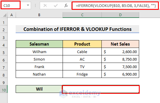 Combine Excel IFERROR & VLOOKUP Functions to Get Blank Instead of 0