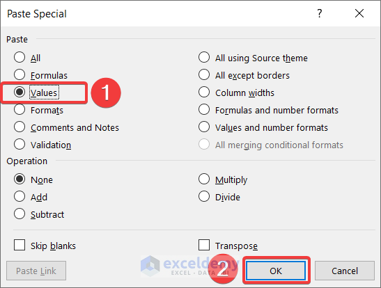 Using Paste Special Option to Fix All Number Stored as Text in Excel
