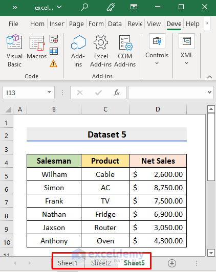 Display Print Preview of Multiple Hidden Sheets Using Excel VBA