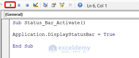 Excel VBA: Status Bar Not Updating