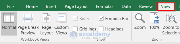 How to Unhide Row and Column Headings in Excel