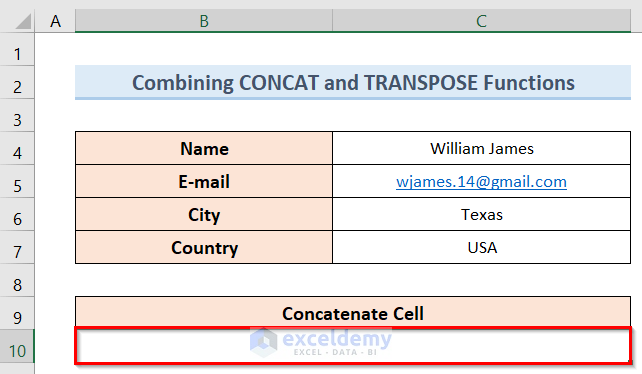 Suitable Ways to Add Comma in Excel to Concatenate Cells