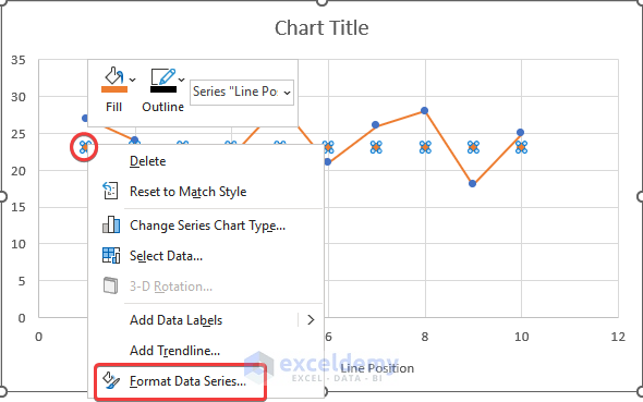 how to add horizontal line in excel scatter plot Adding Extra Column to Add Horizontal Line