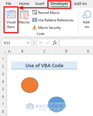 Applying VBA Code to Align Shapes in Excel