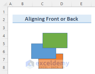 how to align shapes in excel