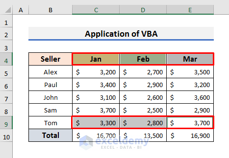 Apply Excel VBA to Insert Single Accounting Underline Format