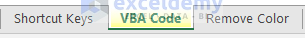 Utilizing VBA Code to Change Worksheet Tab Color in Excel