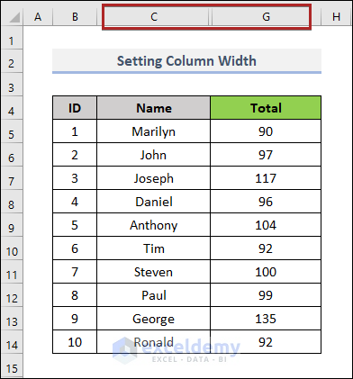 How to Collapse Columns in Excel