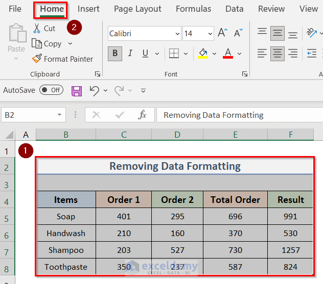 Delete Formatting to Compress Excel File