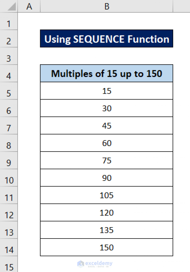 How To Create A Number Sequence In Excel Without Dragging