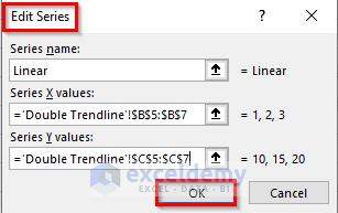 how to find the equation of a trendline in excel