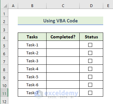 How to Link Multiple Checkboxes in Excel 