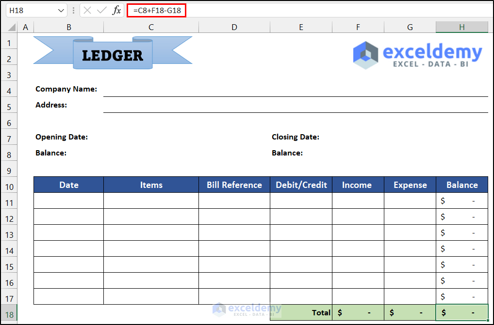 Generate Monthly Ledger Book to Maintain Ledger Book