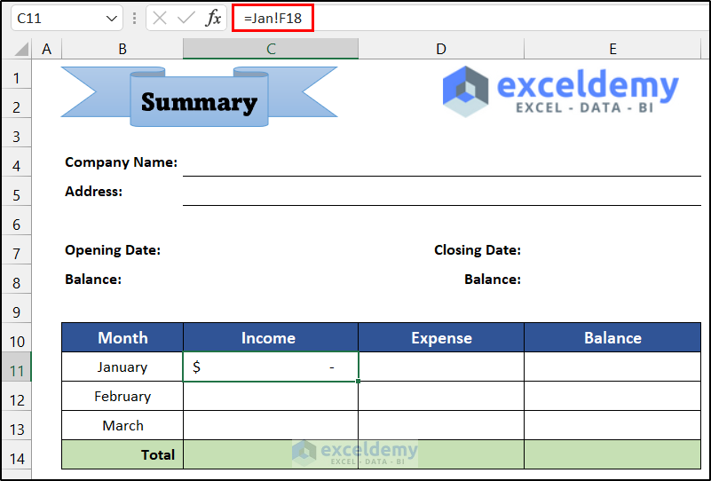 Establish Relation Among Summary and Others to Maintain Ledger Book