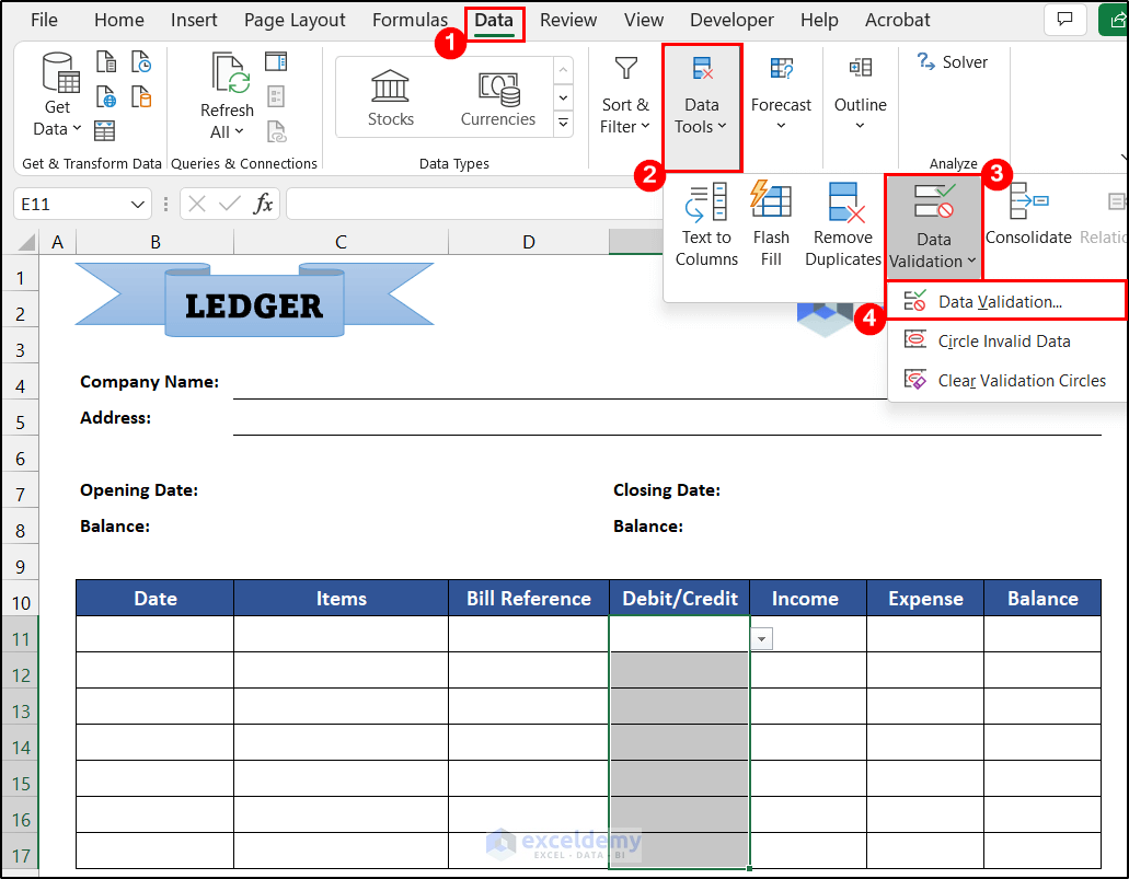 Generate Monthly Ledger Book to Maintain Ledger Book