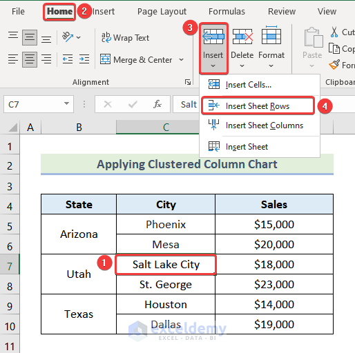 how to make a comparison chart in excel Applying Clustered Column Chart to Make a Comparison Chart in Excel