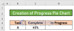 How to Make a Progress Pie Chart in Excel (With Easy Steps)