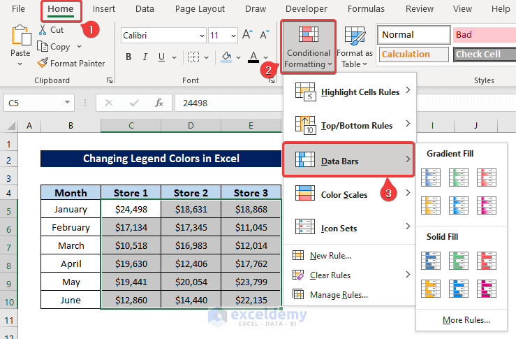 how to make excel easier on the eyes