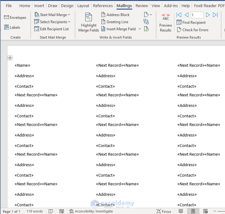 How to Print Avery 5160 Labels from Excel 