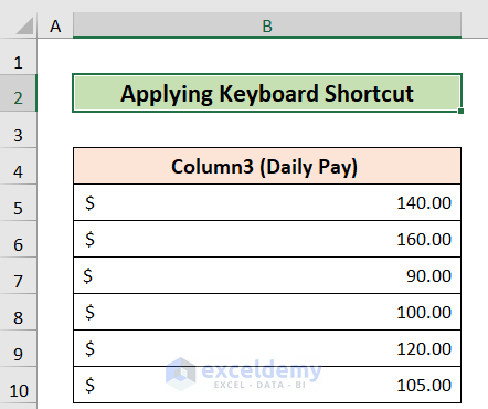 Keyboard Shortcut to Remove Column1 and Column2