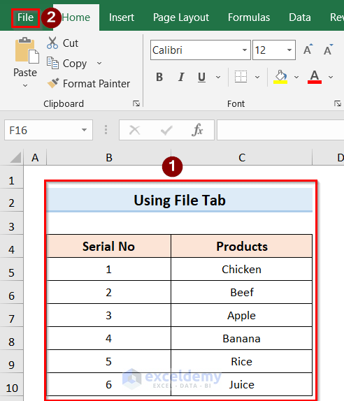 Methods to Show Print Area in Excel