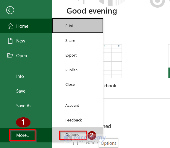 Turning on Excel Track Changes Feature