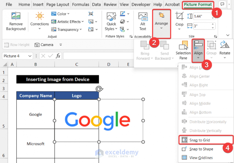 How to Insert Image in Excel Cell as Attachment (4 Examples)