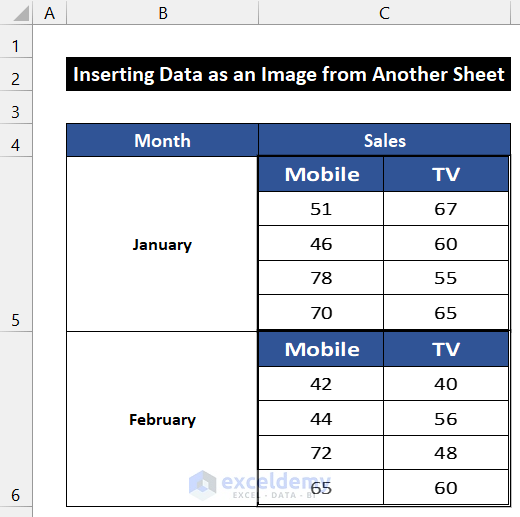 Insert Data from Another Sheet as Image in Excel Cell As Attachment