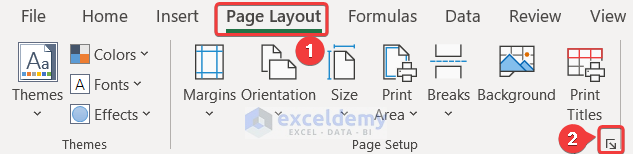 insert page number in excel cell not in header