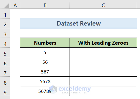 9 Possible Solutions to Solve Leading Zero Not Showing in Excel