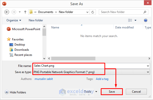 Use Microsoft PowerPoint or Word to Save Excel Chart as High Resolution Image