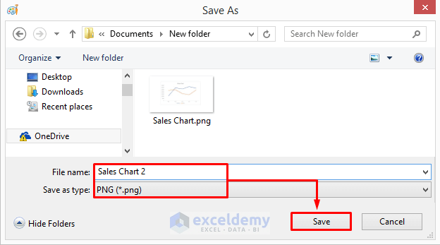 Apply Microsoft Paint to Save Excel Chart as High Resolution Image
