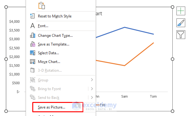 Save Excel Chart as High Resolution Image Using Context Menu