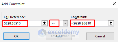 Solve Linear Programming with Excel Solver