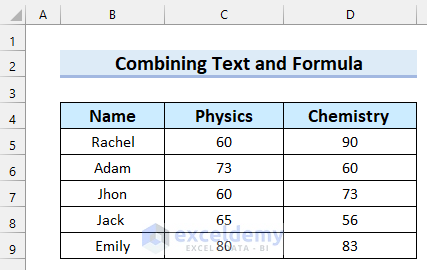 4 Simple Ways to Combine Text and Formula in Excel