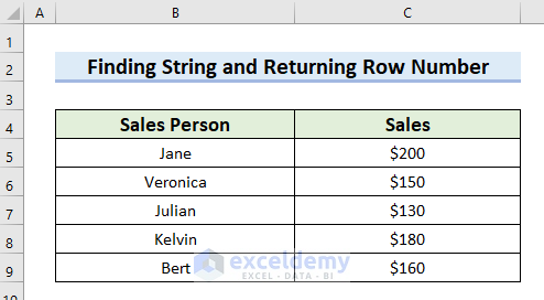 Excel Find String in Column and Return Row Number