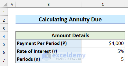 3 Simple Ways to Calculate Annuity Due in Excel