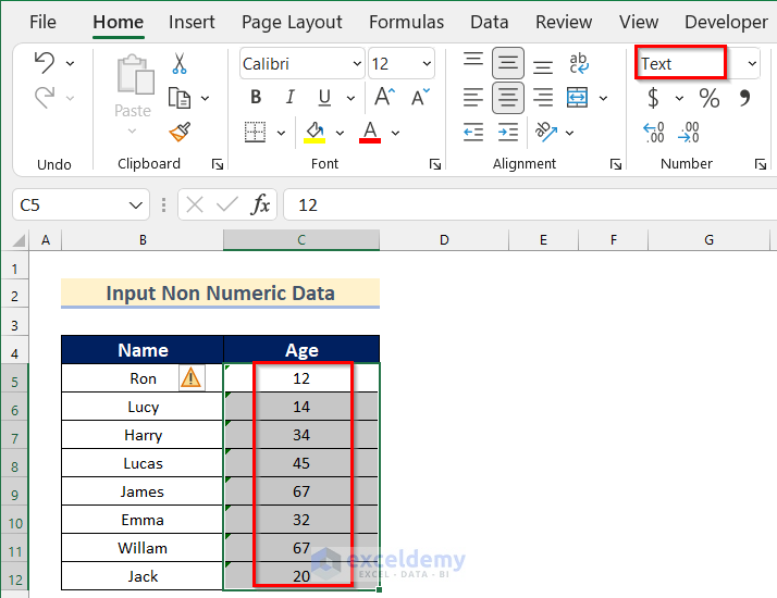 Solutions for Descriptive Statistics - Input Range Contains Non-Numeric Data