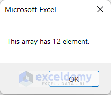 Calculating Number of Elements in 2D-Array from Worksheet