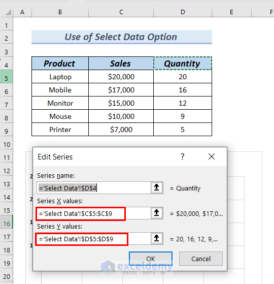 How to Flip Axis in Excel