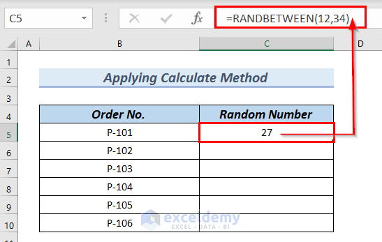 Use of RANDBETWEEN Function to Refresh Excel Sheet Automatically VBA
