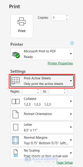 Using Print Option to Print Blank Sheet with Lines
