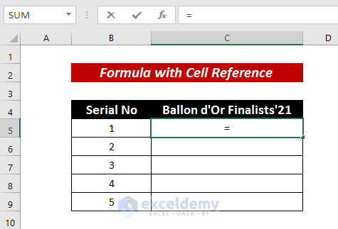Formula with Cell Reference to Mirror Cells 