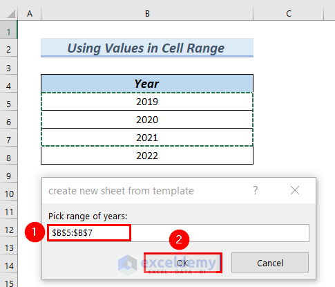 excel macro create new sheet from template