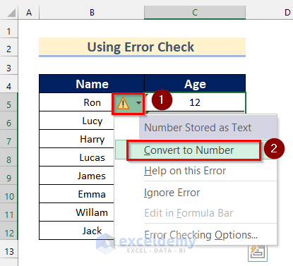 Using Error Check to See Non-Numeric Data to Input Range Containing Non Numeric Data in Descriptive Statistics