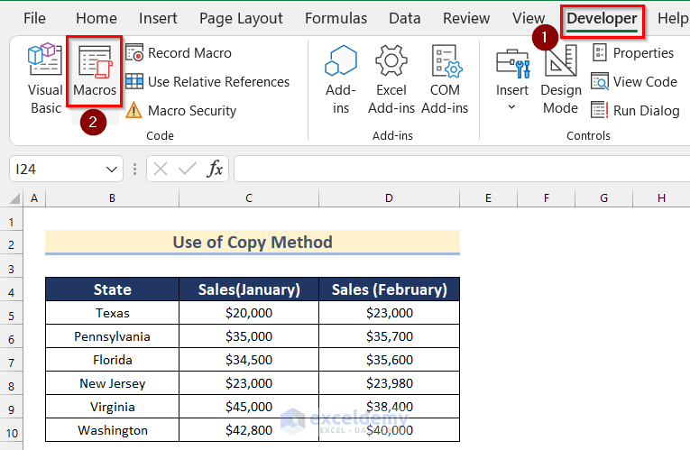 Use of Copy Method to Create New Workbook by Copying an Existing Worksheet