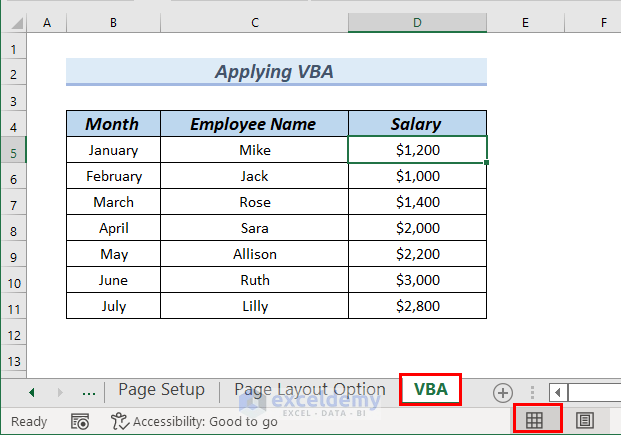 How to Add Same Header to All Sheets in Excel