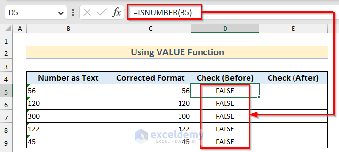 Check If Value Is Number before using Value function